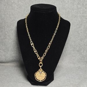 Gold Tone Handmade Horse Pendant Necklace